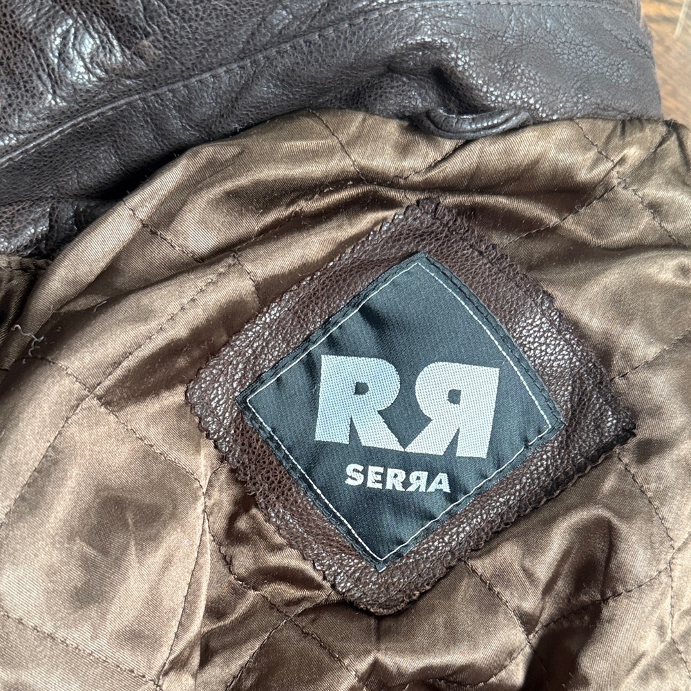Vintage men’s brown leather jacket - Picture 10 of 10